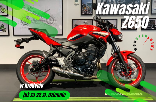 Kawasaki Z650 za jedyne 22 zł. dziennie !!!