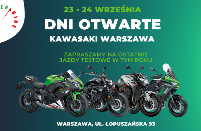 Dni otwarte 23-24 września Kawasaki Warszawa